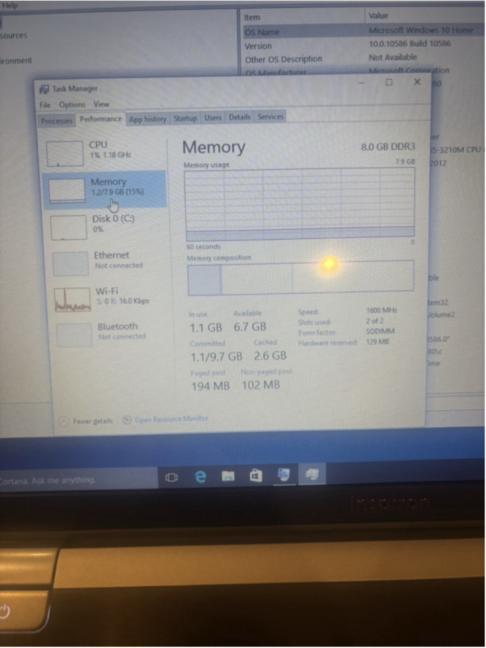 Dell Inspiron 5720 17.3" Laptop Intel i5 8GB RAM 1TB SSD Windows 10 w/ Charger - Picture 4 of 6